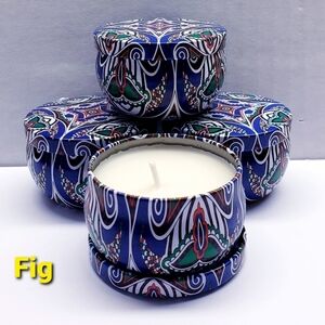FIG Scented Mini Tin Jar Soy Wax Candles, Aromatherapy candles, 2 oz(4 pack)